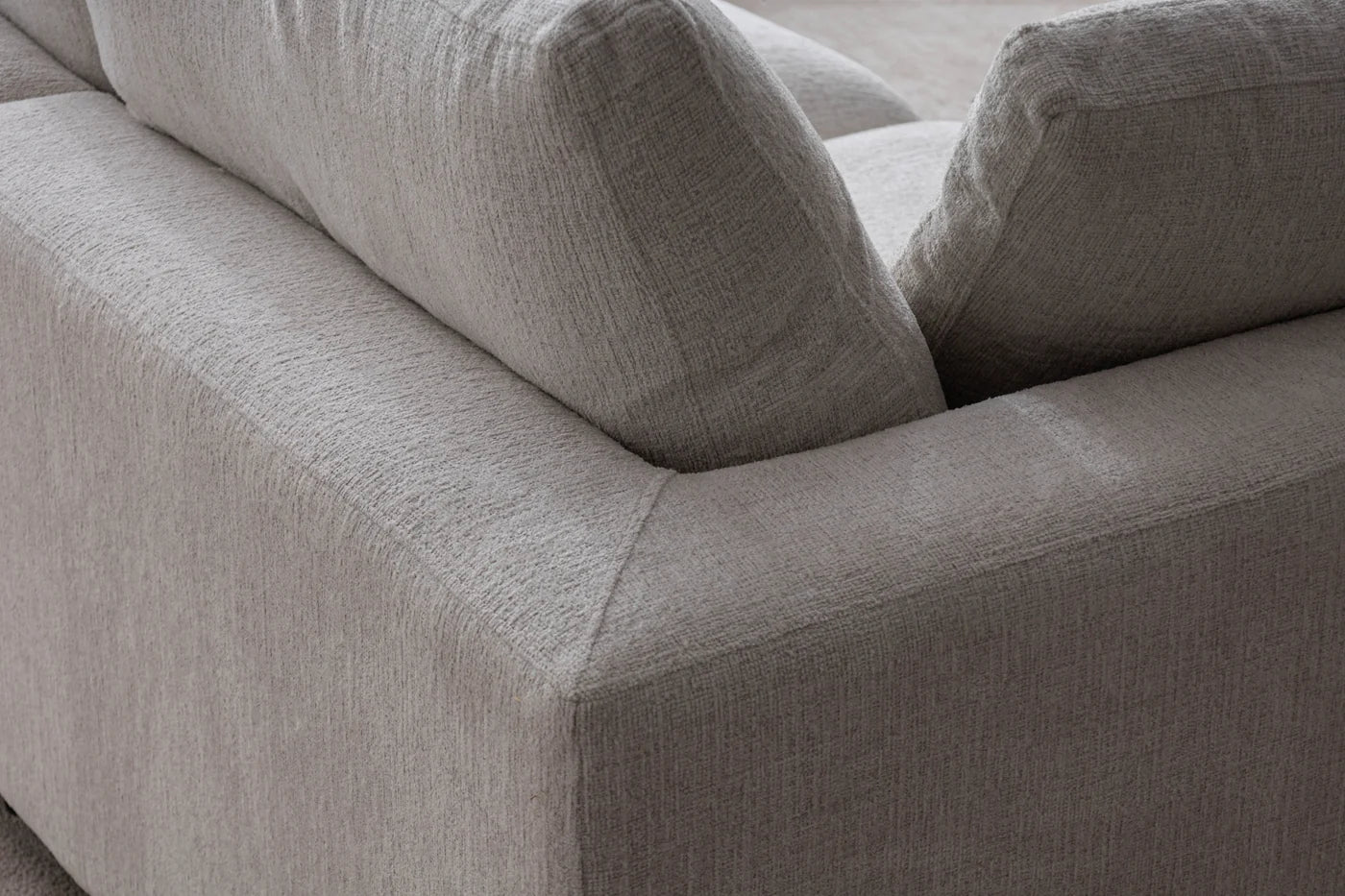 Canapé Modulable Julia Chenille 3+1 Pouf