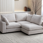 Canapé Modulable Julia Chenille 3+1 Pouf