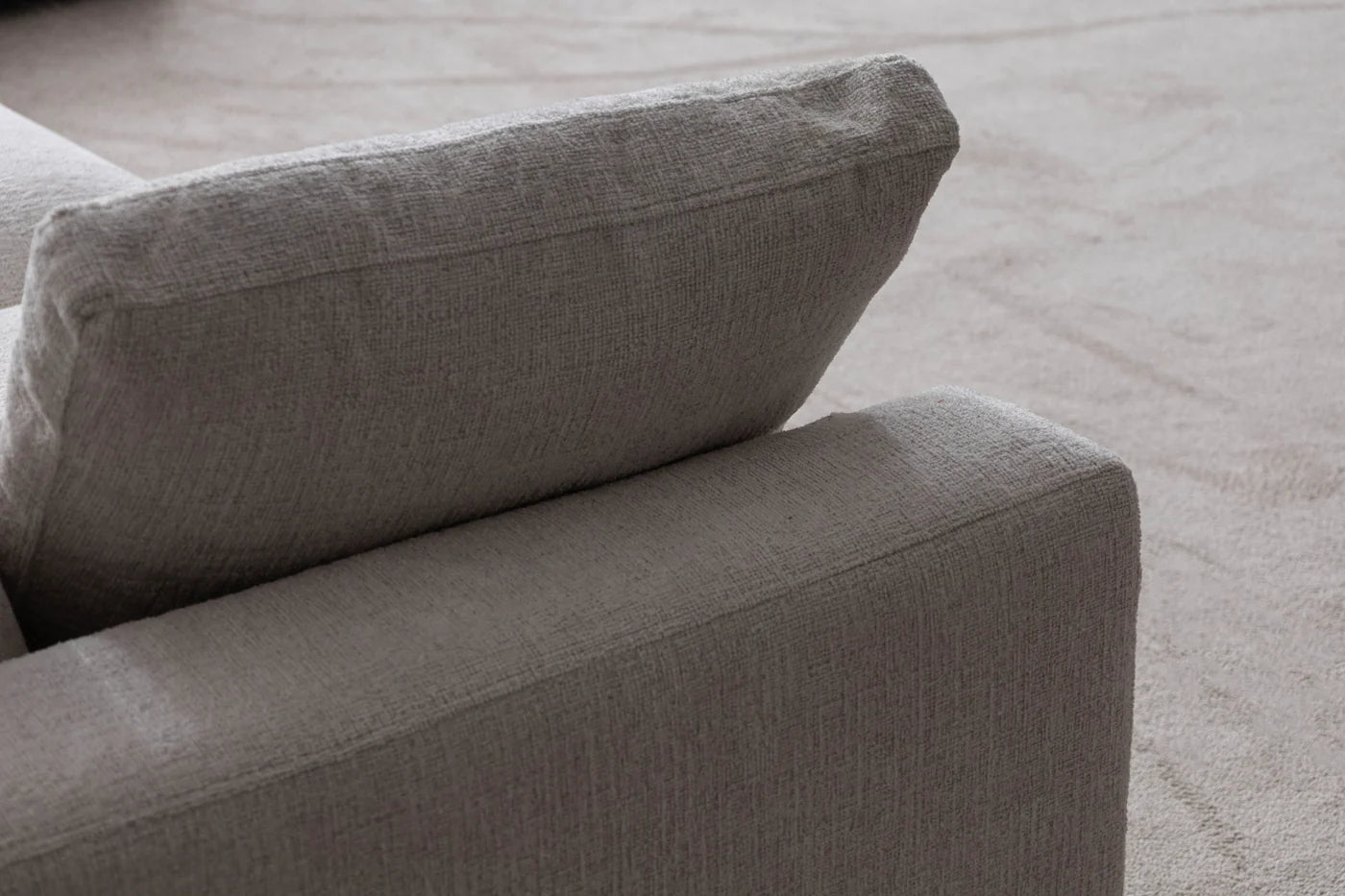 Canapé Modulable Julia Chenille 3+1 Pouf