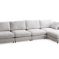 Canapé Modulable Julia Chenille 4+1 Pouf