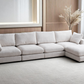 Canapé Modulable Julia Chenille 4+1 Pouf