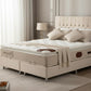 Lit Coffre CAPI BEIGE - Velours