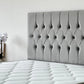 Lit Coffre CAPI GRIS - Velours
