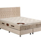 Lit Coffre CAPI BEIGE - Velours