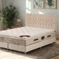 Lit Coffre CAPI BEIGE - Velours