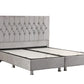 Lit Coffre CAPI GRIS - Velours