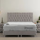 Lit Coffre CAPI GRIS - Velours