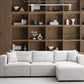 Canapé Modulable Élégance Chenille 3+1 Pouf