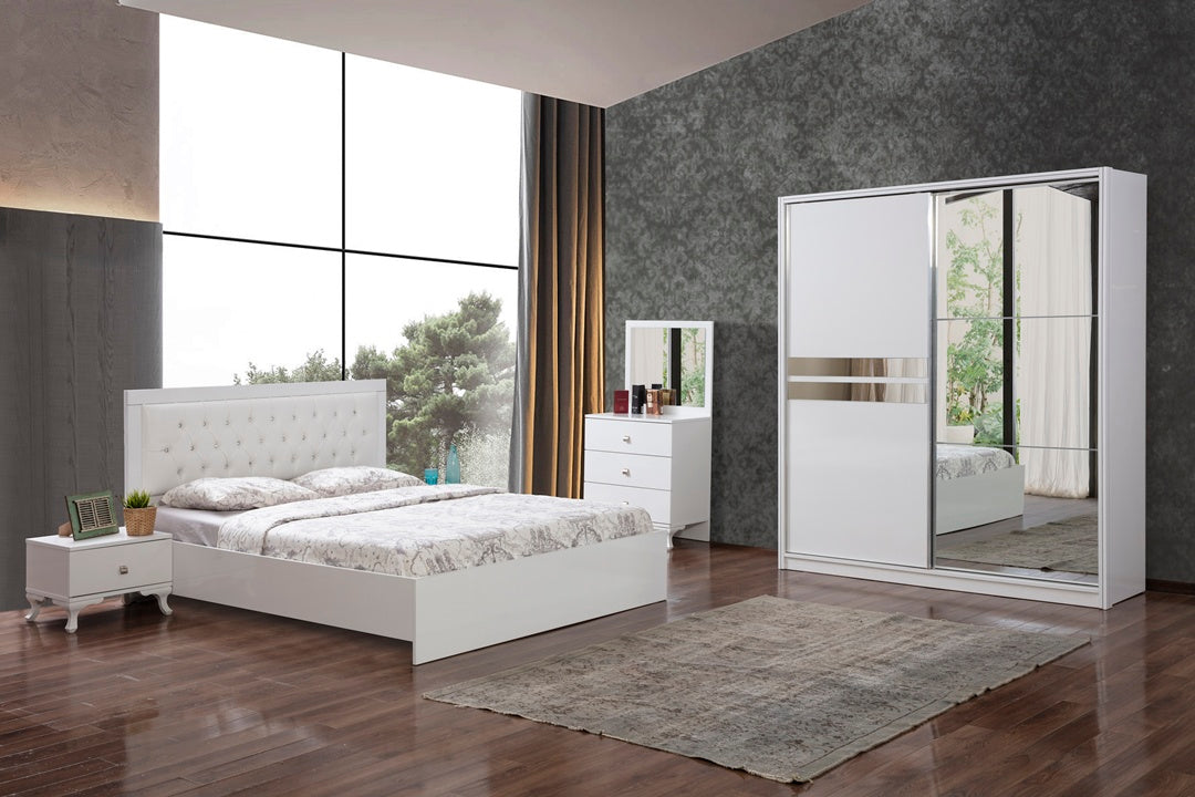 Chambre à Coucher Nova Blanc