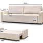 Canapé Convertible Nicale Tweed Beige