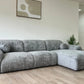 Canapé d'Angle Cloudy Tweed Gris