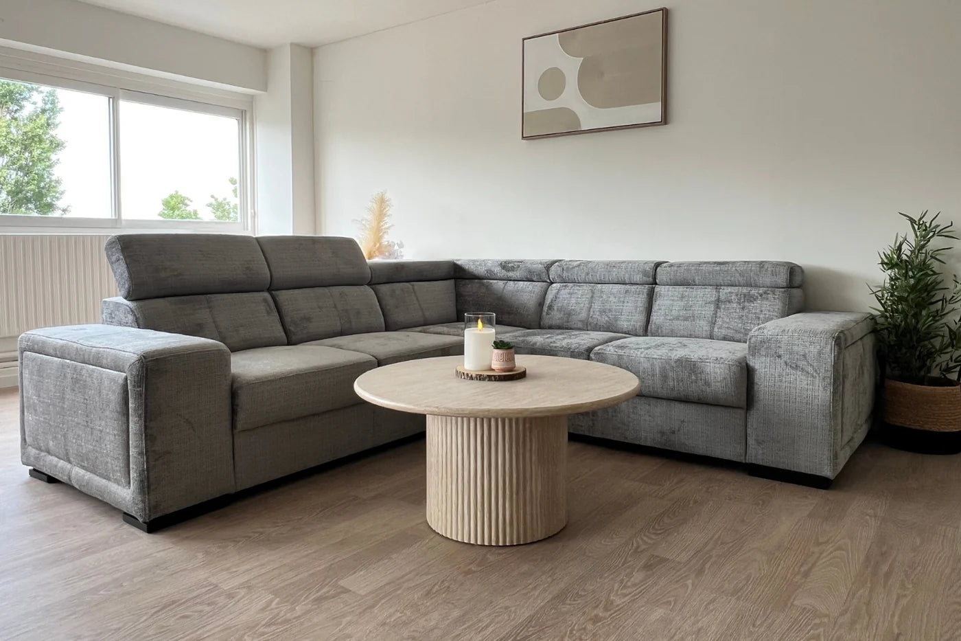 Canapé Korala Tweed Gris