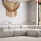 CANAPÉ MODULABLE NUAGE - CHENILLE - BLANC CASSÉ