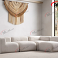 CANAPÉ MODULABLE NUAGE - CHENILLE - BLANC CASSÉ