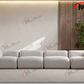 CANAPÉ MODULABLE NUAGE - CHENILLE - BLANC CASSÉ