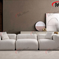 CANAPÉ MODULABLE NUAGE - CHENILLE - BLANC CASSÉ