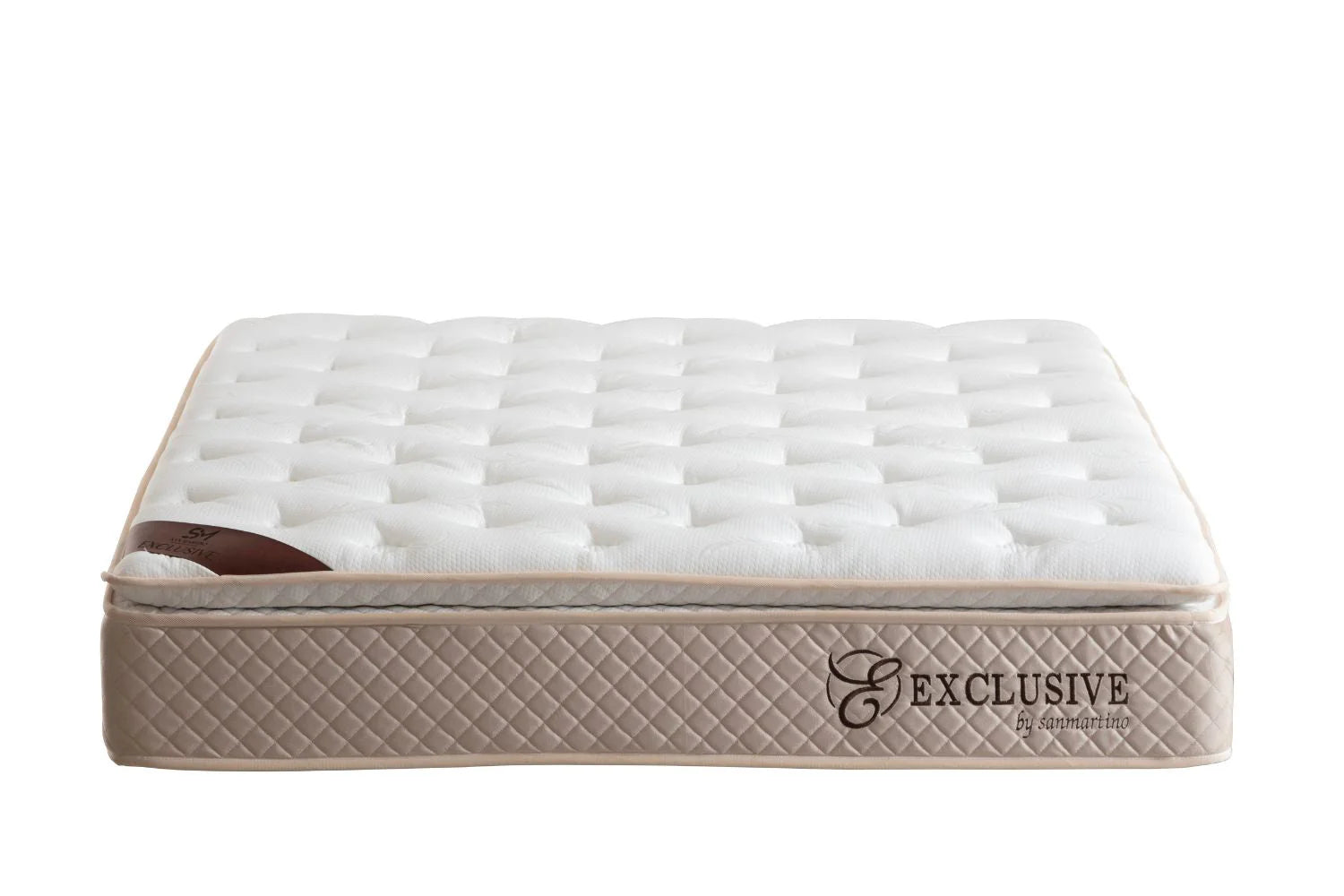 Matelas Ressort Ensachés SM Exclusive Beige - 32 cm Surmatelas Intégré