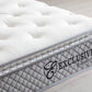 Matelas Ressort Ensachés SM Exclusive Gris - 32 cm Surmatelas Intégré