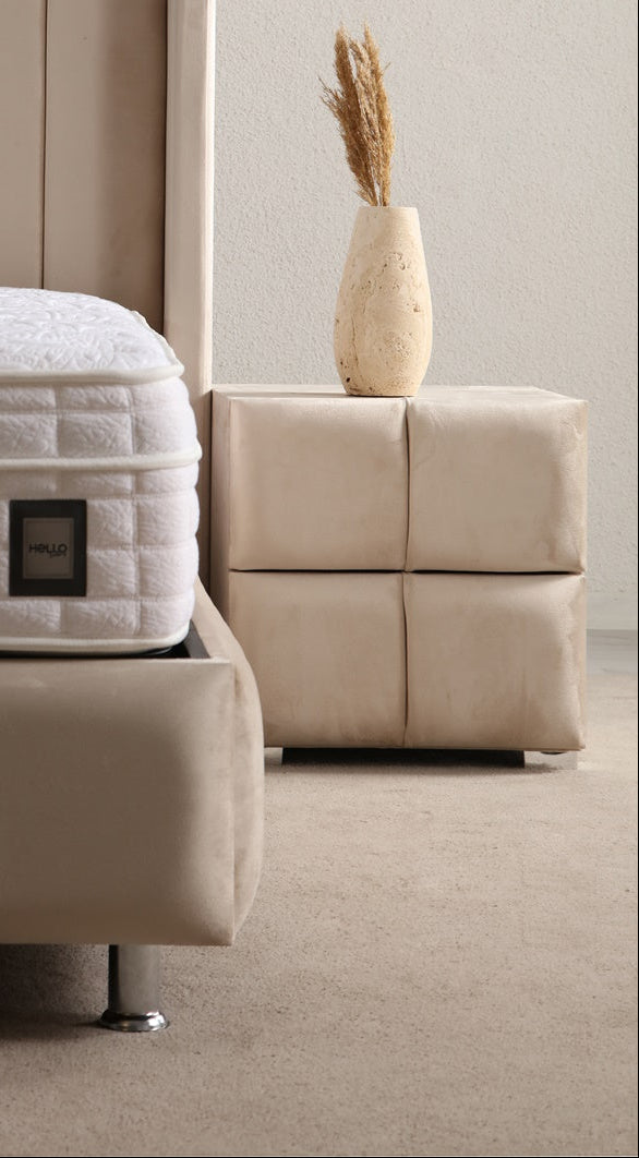 Chevet Sana BEIGE - Velours