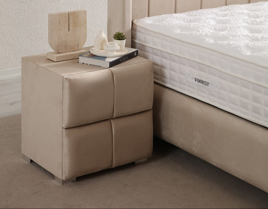 Chevet Sana BEIGE - Velours