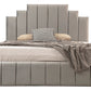 Cadre De Lit POLO GRIS - Velours