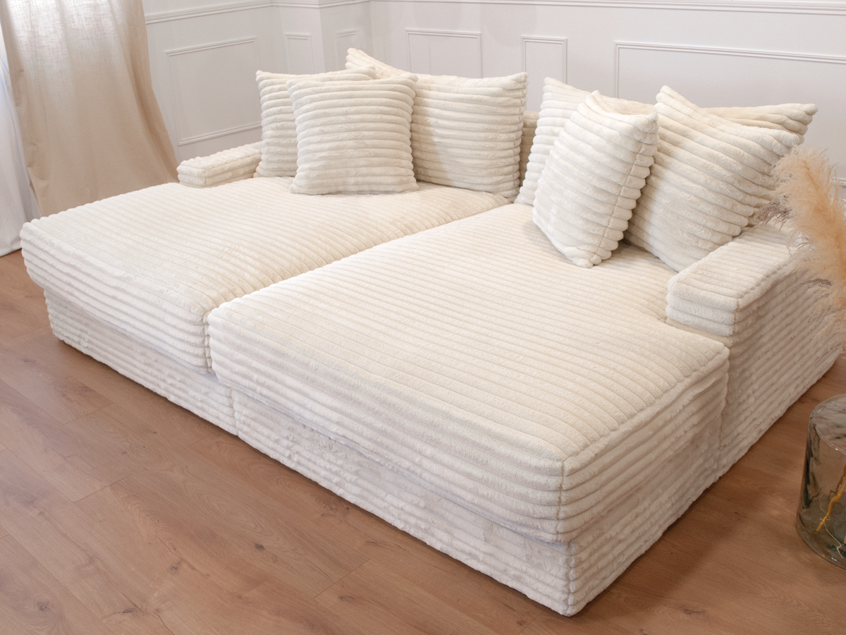 Canapé Eval Doudoud Blanc Cassé