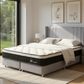 Lit Coffre ALMA GRIS - Velours