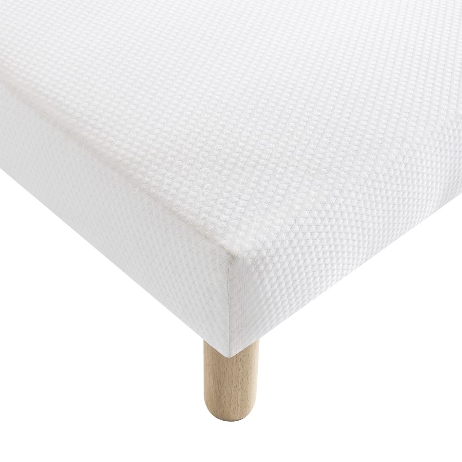 SOMMIER TAPISSIER 180X200 CM - BLANC